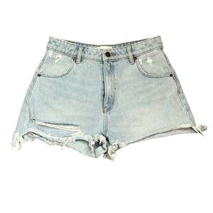 Rolla's Jean Shorts Women's 28 High Rise Slim Short Duster Denim Blue High Rise